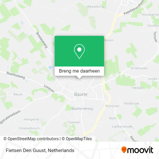 Fietsen Den Guust kaart