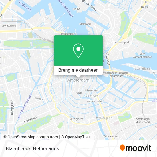Blaeubeeck kaart