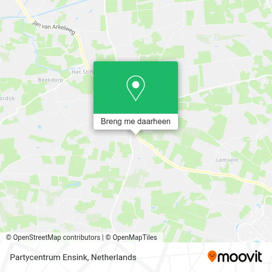 Partycentrum Ensink kaart