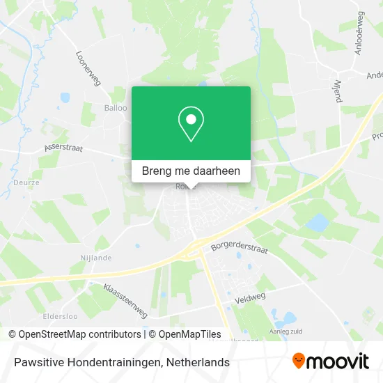 Pawsitive Hondentrainingen kaart