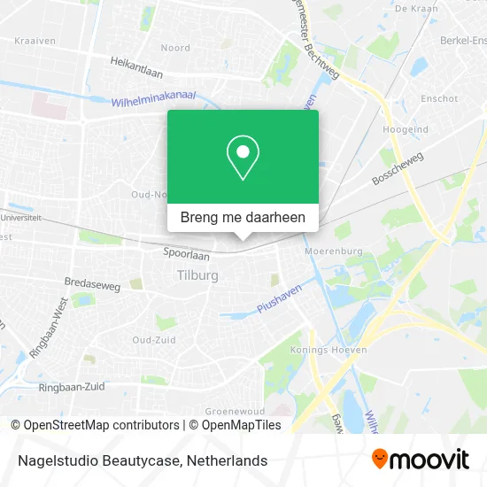 Nagelstudio Beautycase kaart