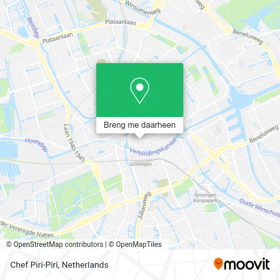 Chef Piri-Piri kaart