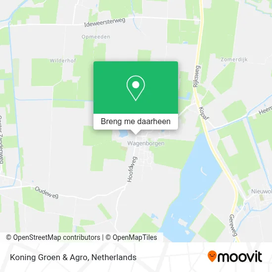 Koning Groen & Agro kaart