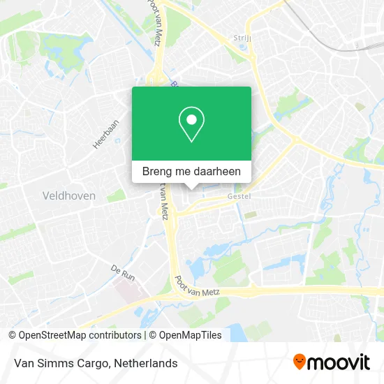 Van Simms Cargo kaart