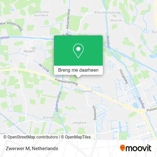 Zwerwer M kaart