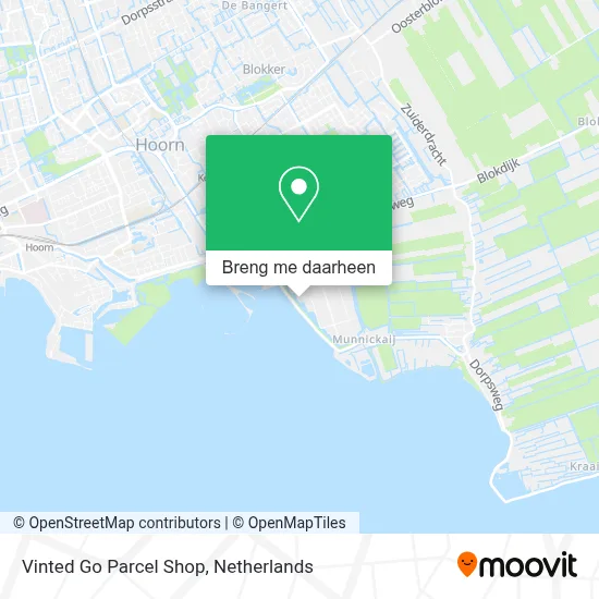Vinted Go Parcel Shop kaart