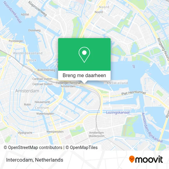 Intercodam kaart