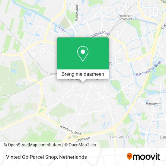 Vinted Go Parcel Shop kaart