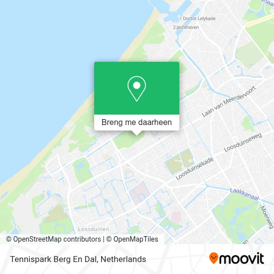 Tennispark Berg En Dal kaart