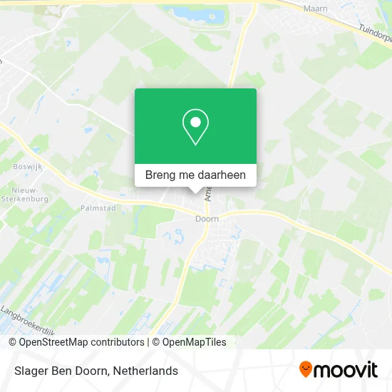 Slager Ben Doorn kaart