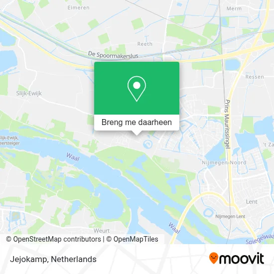 Jejokamp kaart