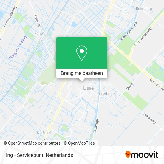 Ing - Servicepunt kaart