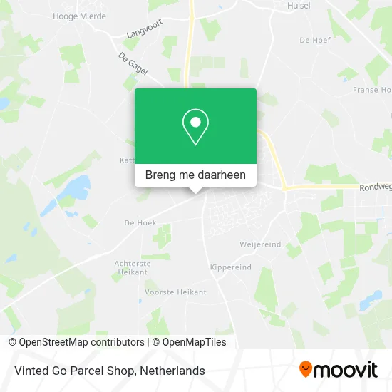 Vinted Go Parcel Shop kaart