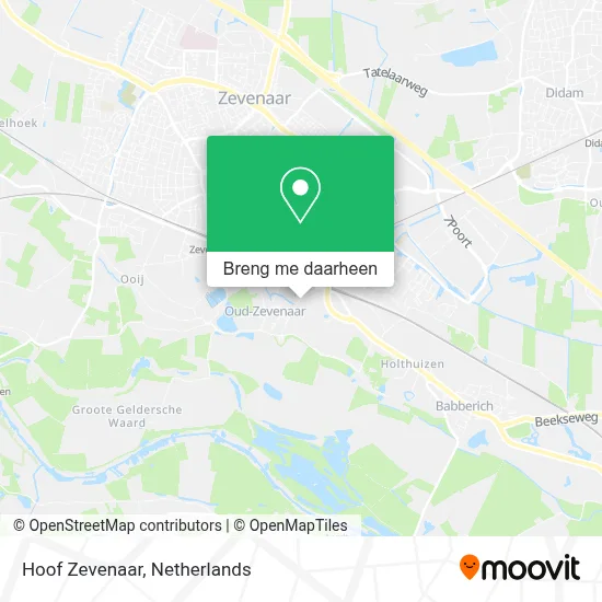 Hoof Zevenaar kaart