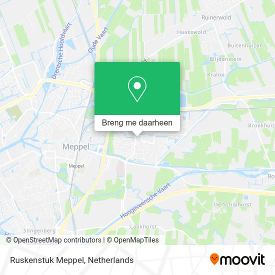 Ruskenstuk Meppel kaart