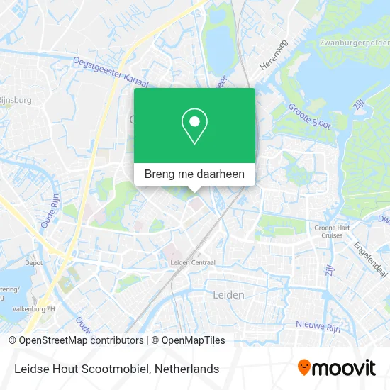 Leidse Hout Scootmobiel kaart
