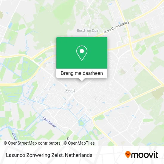 Lasunco Zonwering Zeist kaart