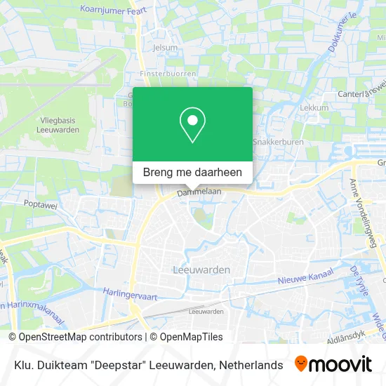 Klu. Duikteam "Deepstar" Leeuwarden kaart