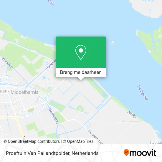 Proeftuin Van Pallandtpolder kaart