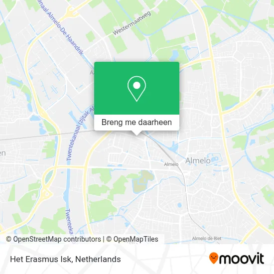 Het Erasmus Isk kaart