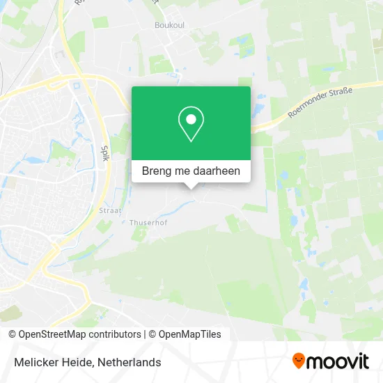 Melicker Heide kaart