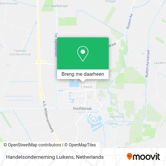 Handelsonderneming Luikens kaart