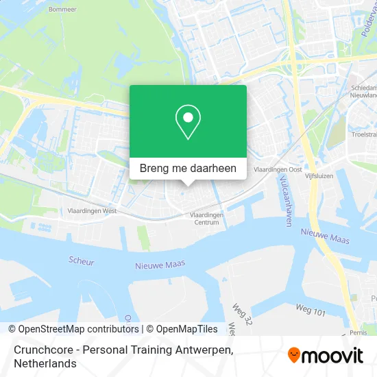 Crunchcore - Personal Training Antwerpen kaart