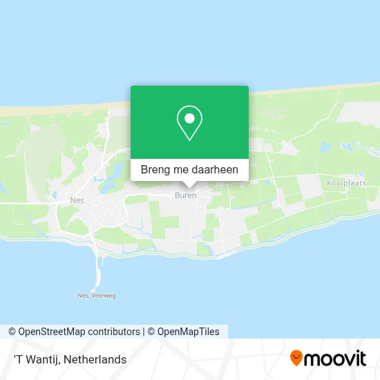 'T Wantij kaart