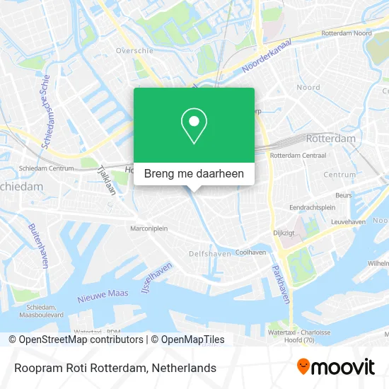 Roopram Roti Rotterdam kaart