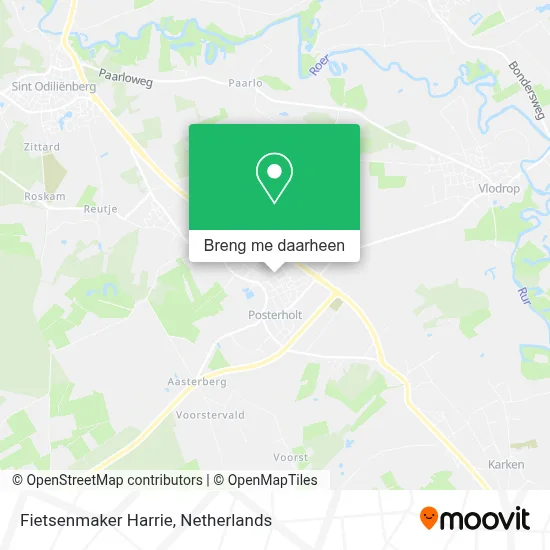 Fietsenmaker Harrie kaart