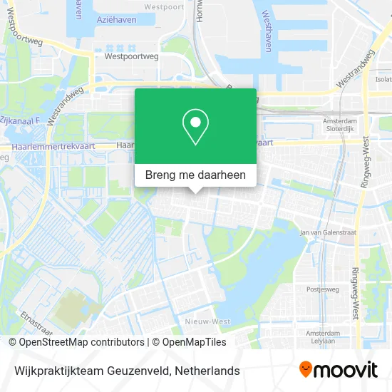 Wijkpraktijkteam Geuzenveld kaart