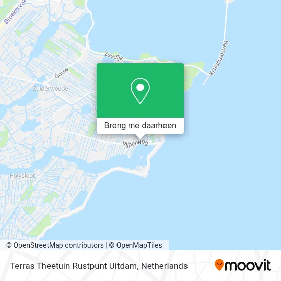 Terras Theetuin Rustpunt Uitdam kaart