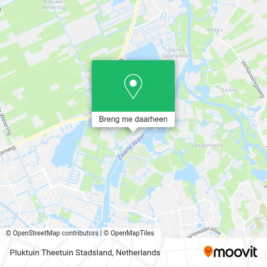 Pluktuin Theetuin Stadsland kaart