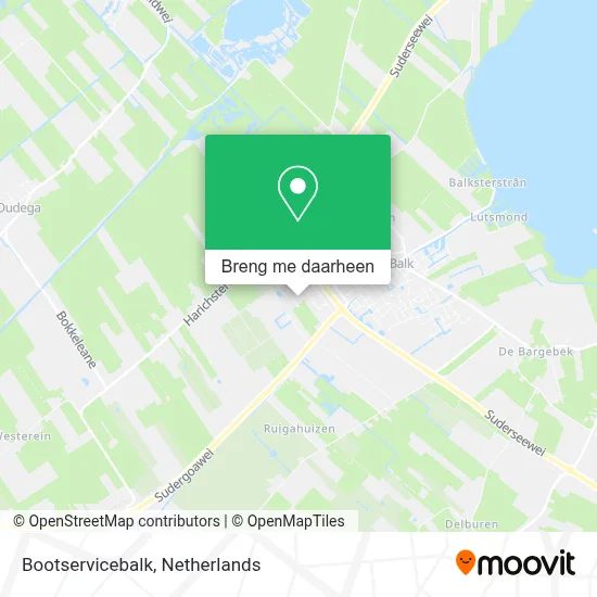 Bootservicebalk kaart