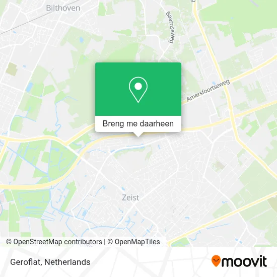 Geroflat kaart