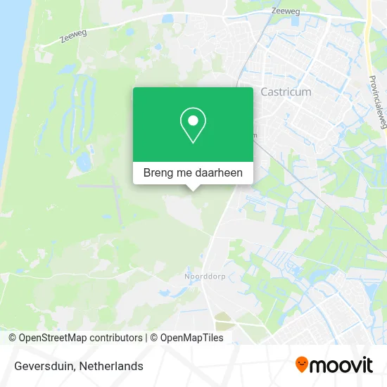 Geversduin kaart