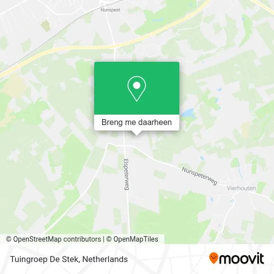 Tuingroep De Stek kaart