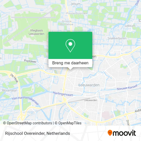 Rijschool Overeinder kaart