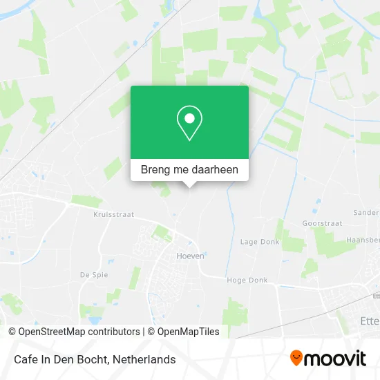 Cafe In Den Bocht kaart