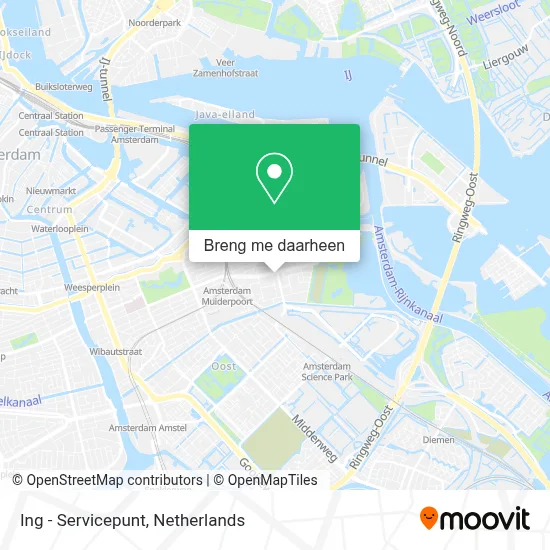 Ing - Servicepunt kaart