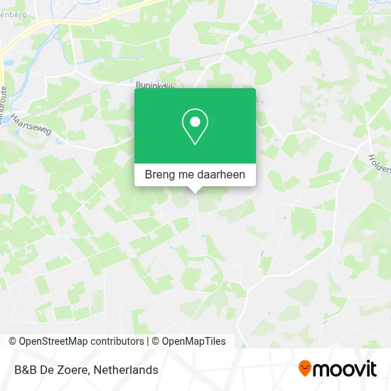 B&B De Zoere kaart