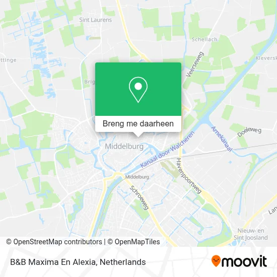 B&B Maxima En Alexia kaart