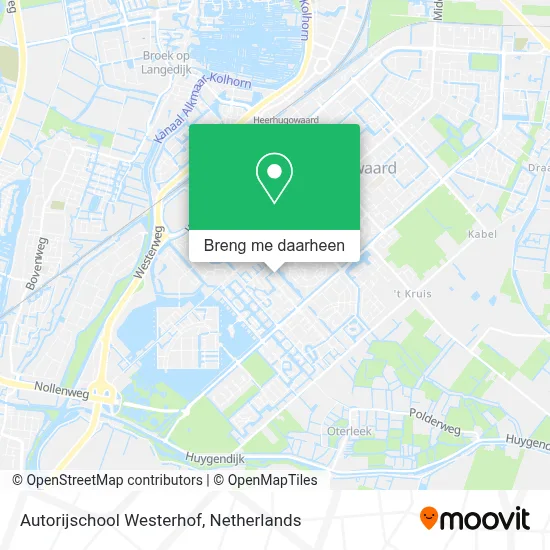 Autorijschool Westerhof kaart