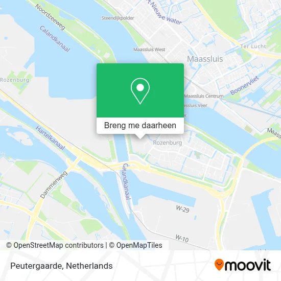 Peutergaarde kaart