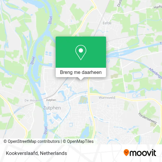 Kookverslaafd kaart