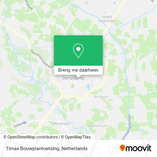 Timax Bouwplantoetsing kaart
