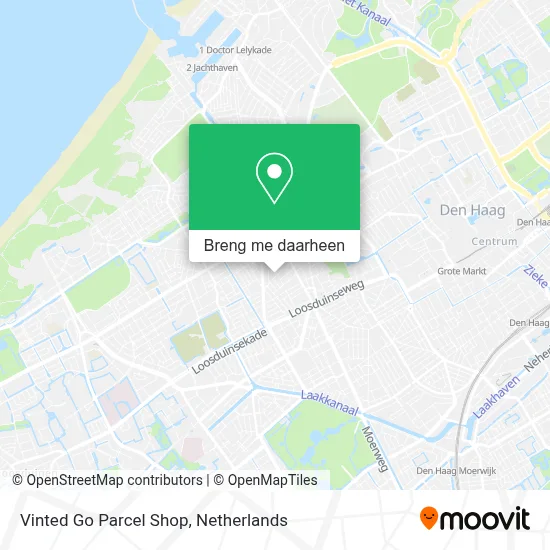 Vinted Go Parcel Shop kaart