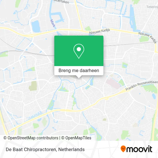 De Baat Chiropractoren kaart