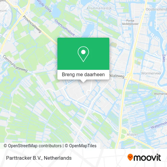 Parttracker B.V. kaart