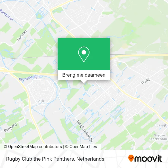 Rugby Club the Pink Panthers kaart